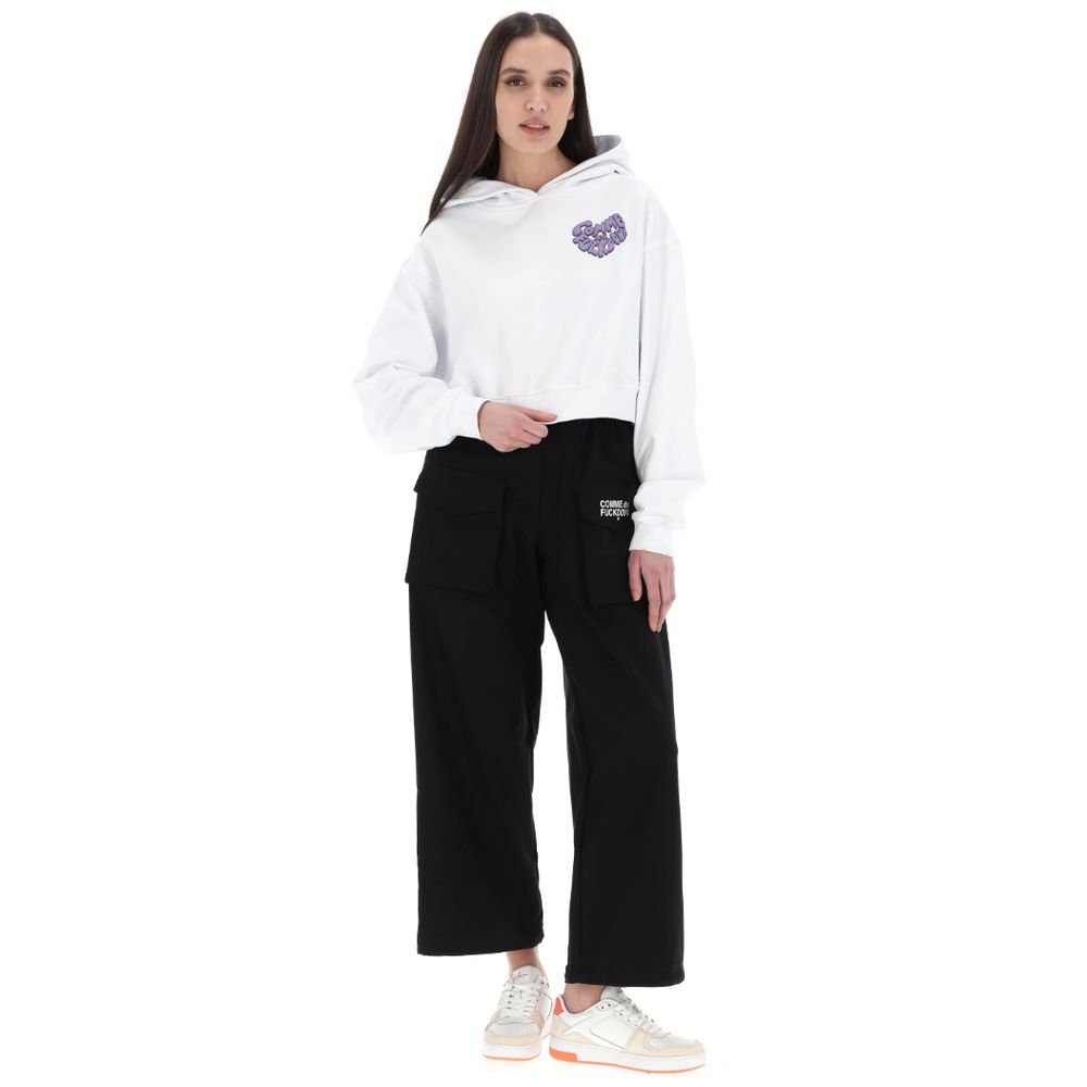 Comme Des Fuckdown White Cotton Sweater