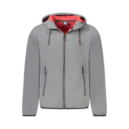 Norway 1963 Gray Polyester Men's Hooded Jacket