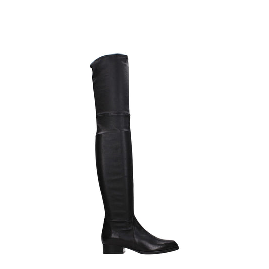 Parallèle Black Leather Over The Knee