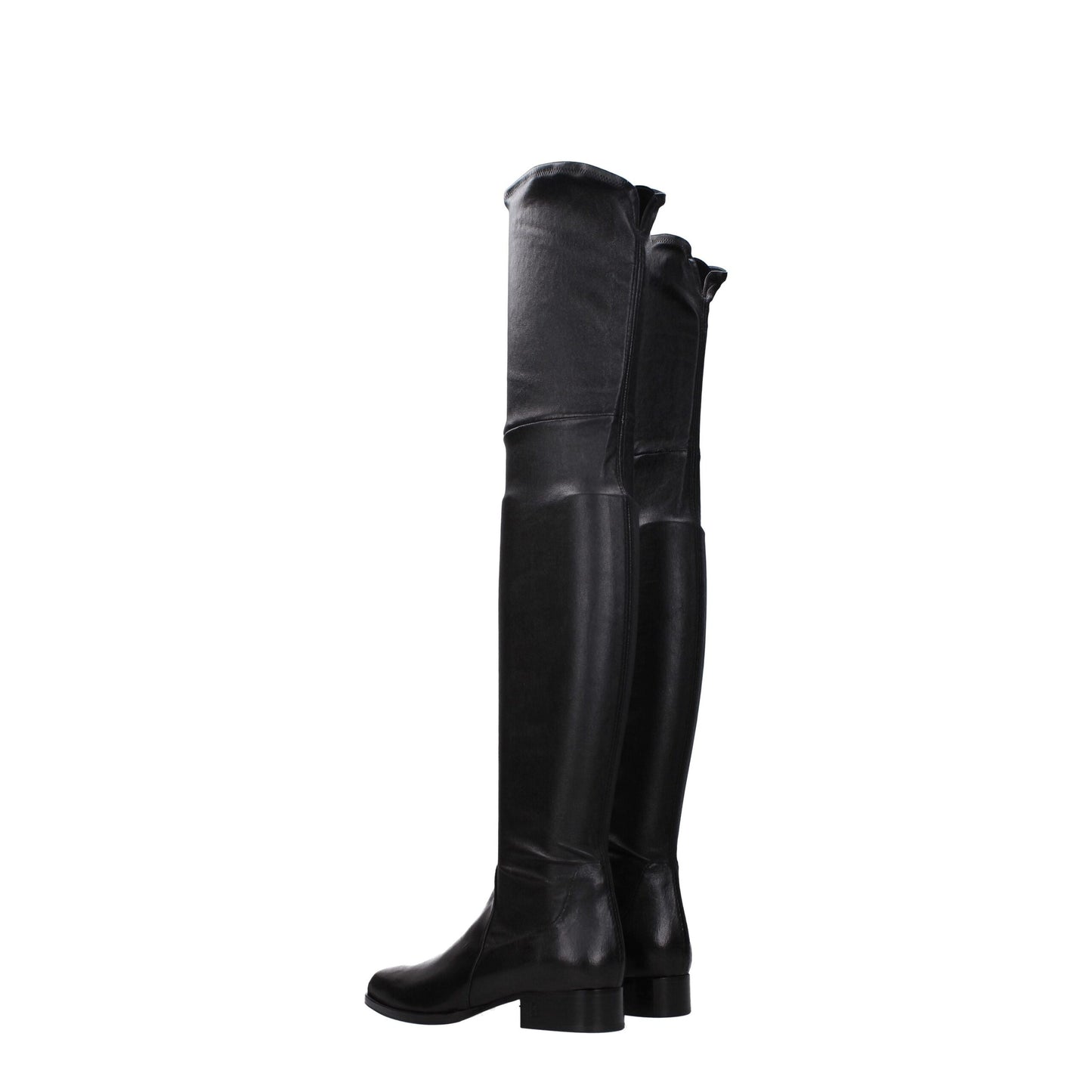 Parallèle Black Leather Over The Knee