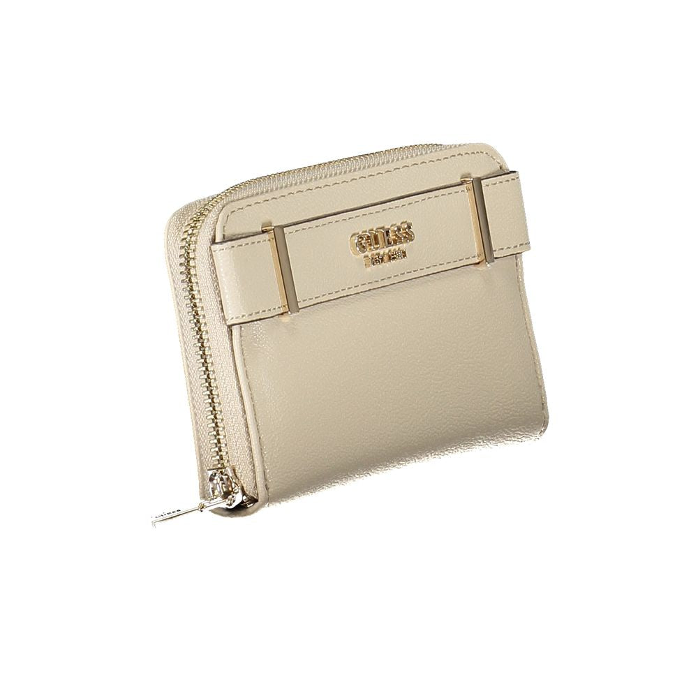 Guess Jeans Beige Polyethylene Wallet