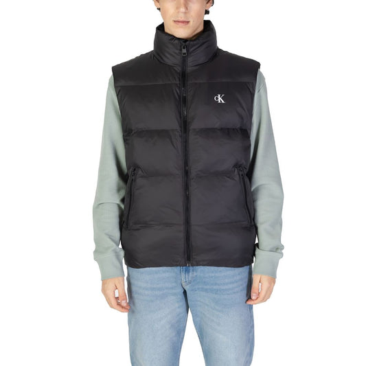 Calvin Klein Jeans Black Polyamide Sleveless Jacket