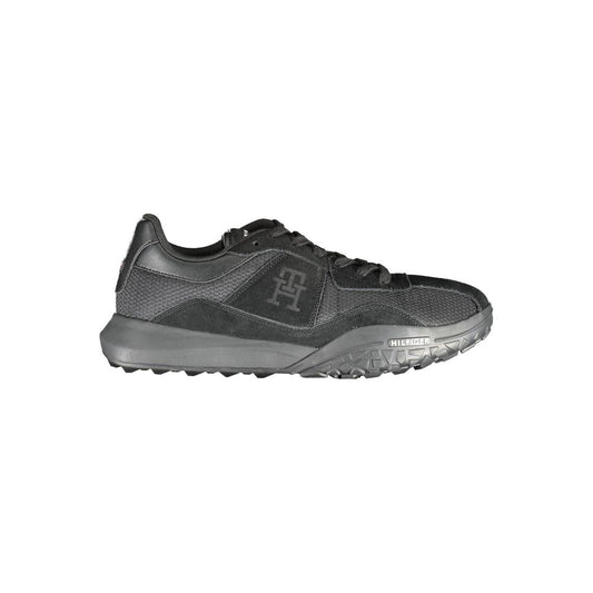 Tommy Hilfiger Black Polyester Sneaker