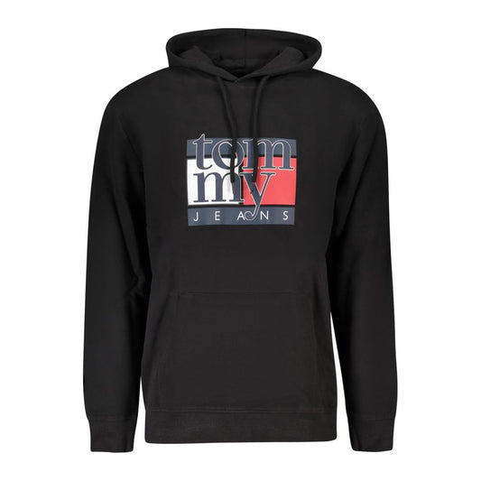 Tommy Hilfiger Moški pulover iz črnega bombaža