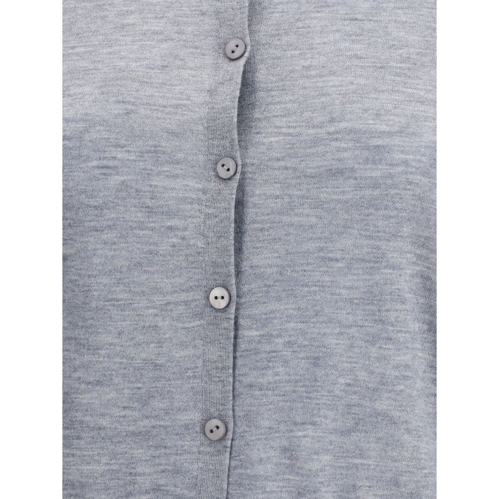 Lisa Yang Gray Cashmere Cardigan