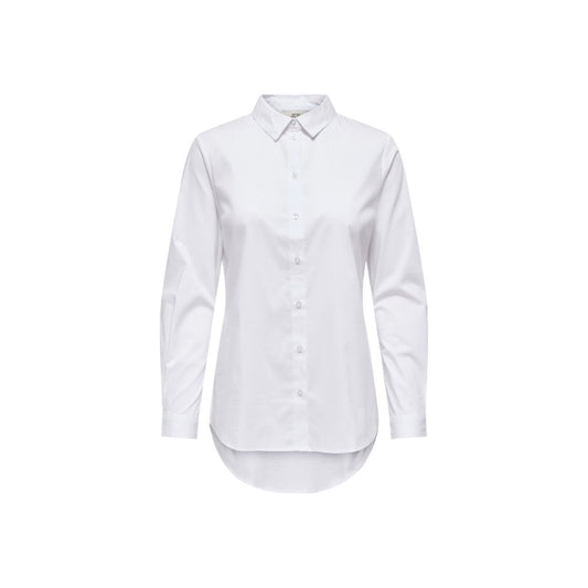 Jacqueline De Yong White Cotton Shirt