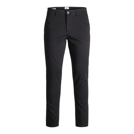 Jack Jones Black Cotton Pant
