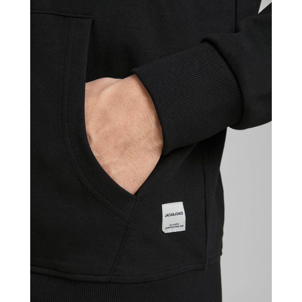 Jack Jones Black Cotton Hoody
