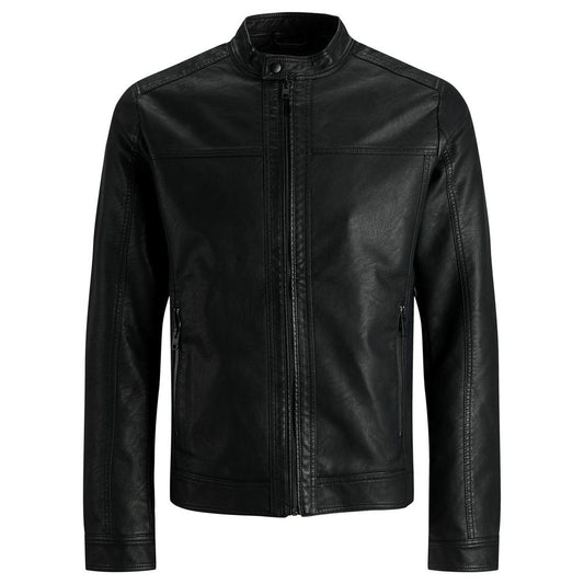 Jack Jones Black Polyamide Jackets & Coat