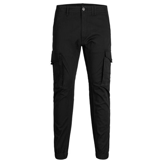 Jack Jones Black Cotton Skinny Pant
