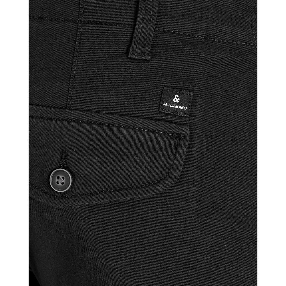 Jack Jones Black Cotton Skinny Pant