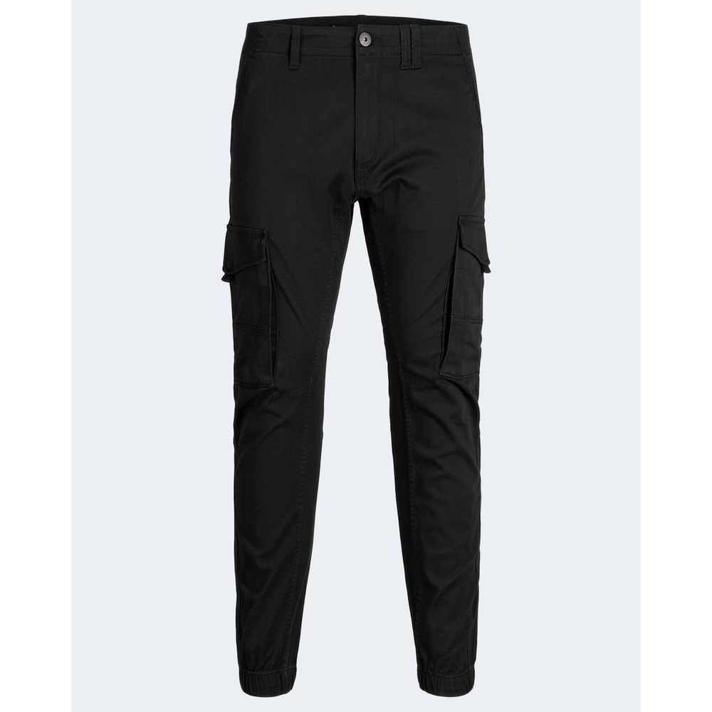 Jack Jones Black Cotton Skinny Pant