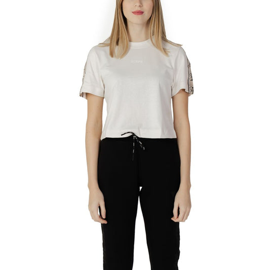 Guess Active Cream Cotton T-Shirt