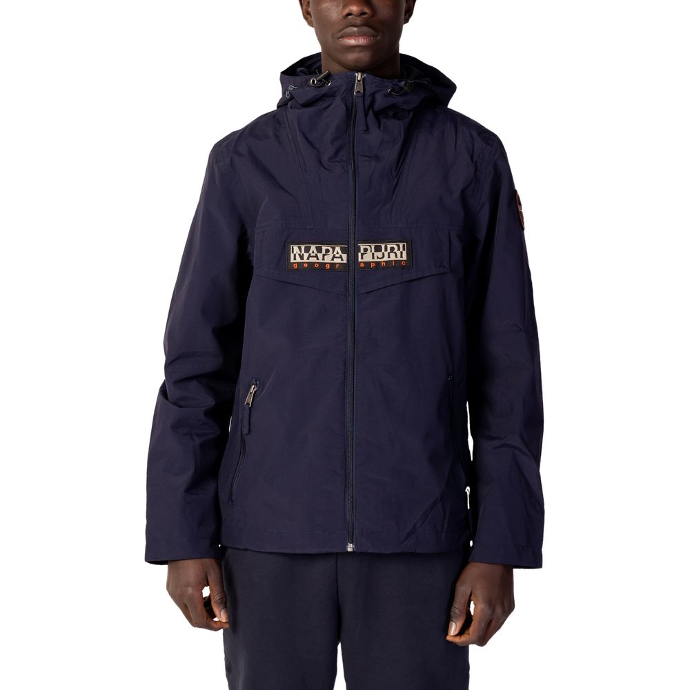 Napapijri Blue Polyester Jackets & Coat