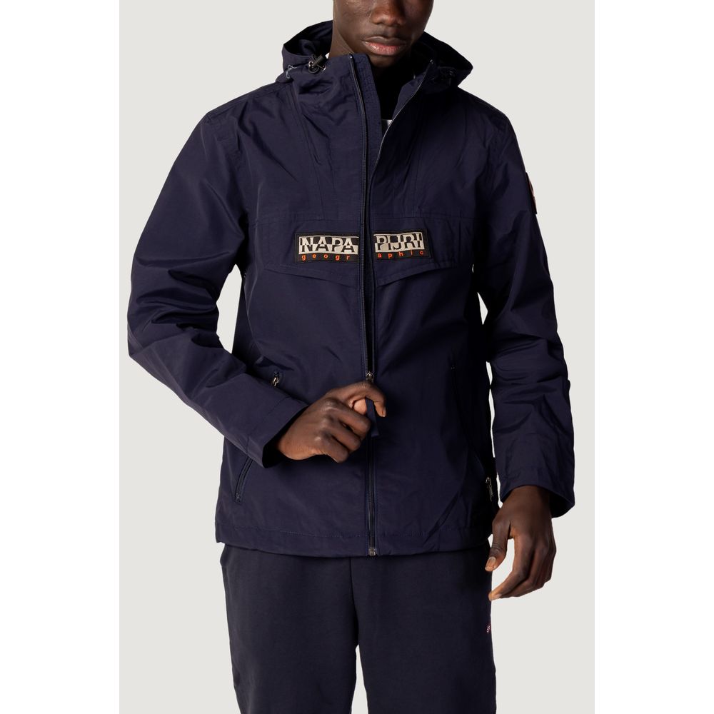 Napapijri Blue Polyester Jackets & Coat