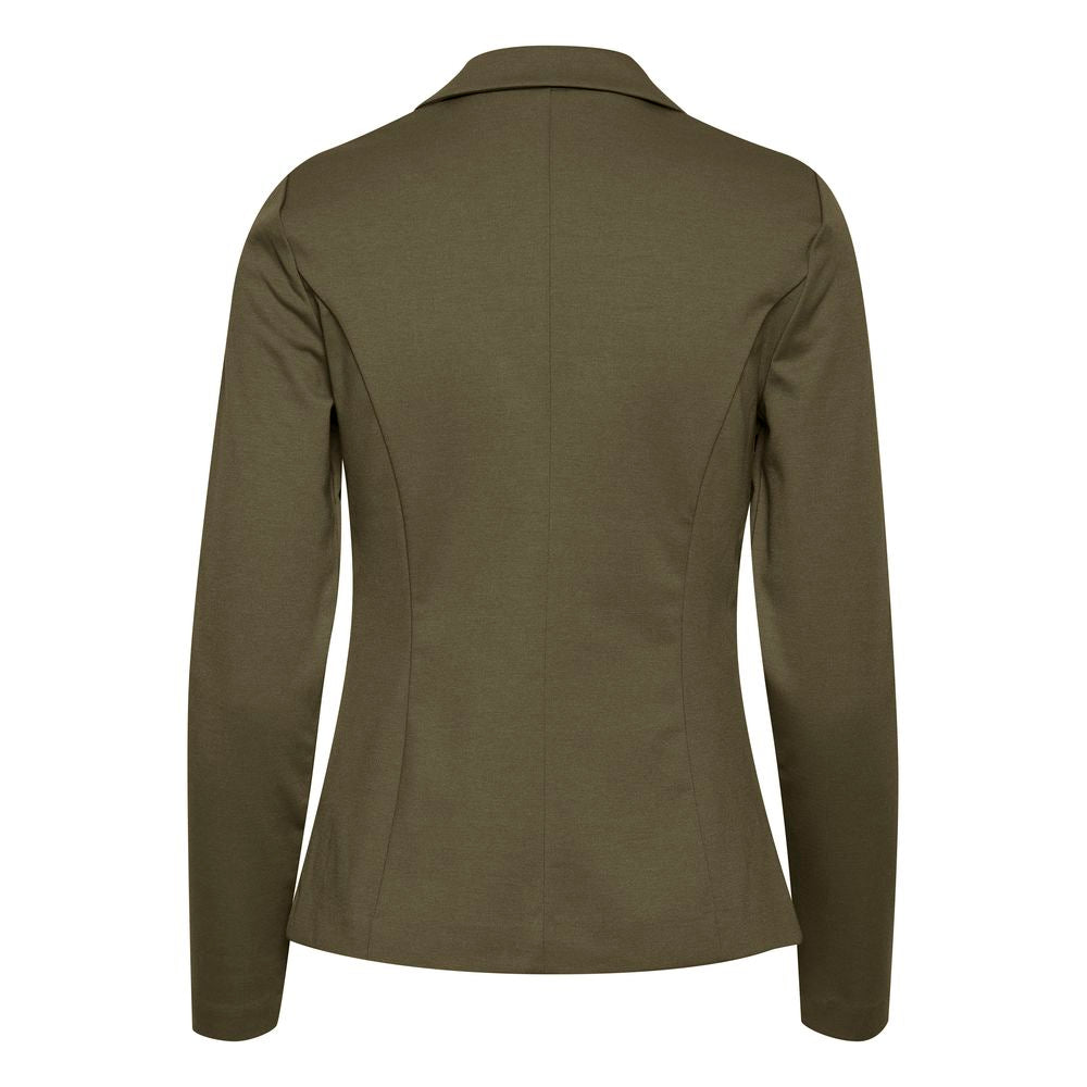 ICHI Green Polyester Blazer