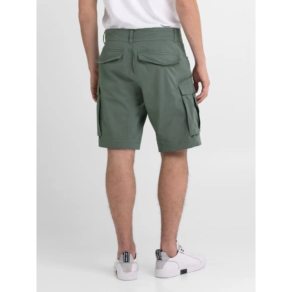 Replay Green Cotton Bermuda