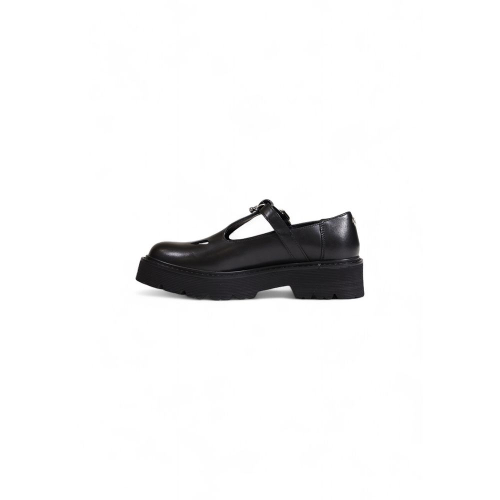 Cult Black Leather Platform