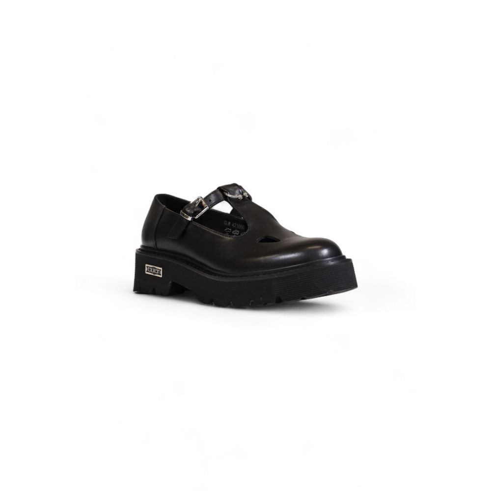 Cult Black Leather Platform