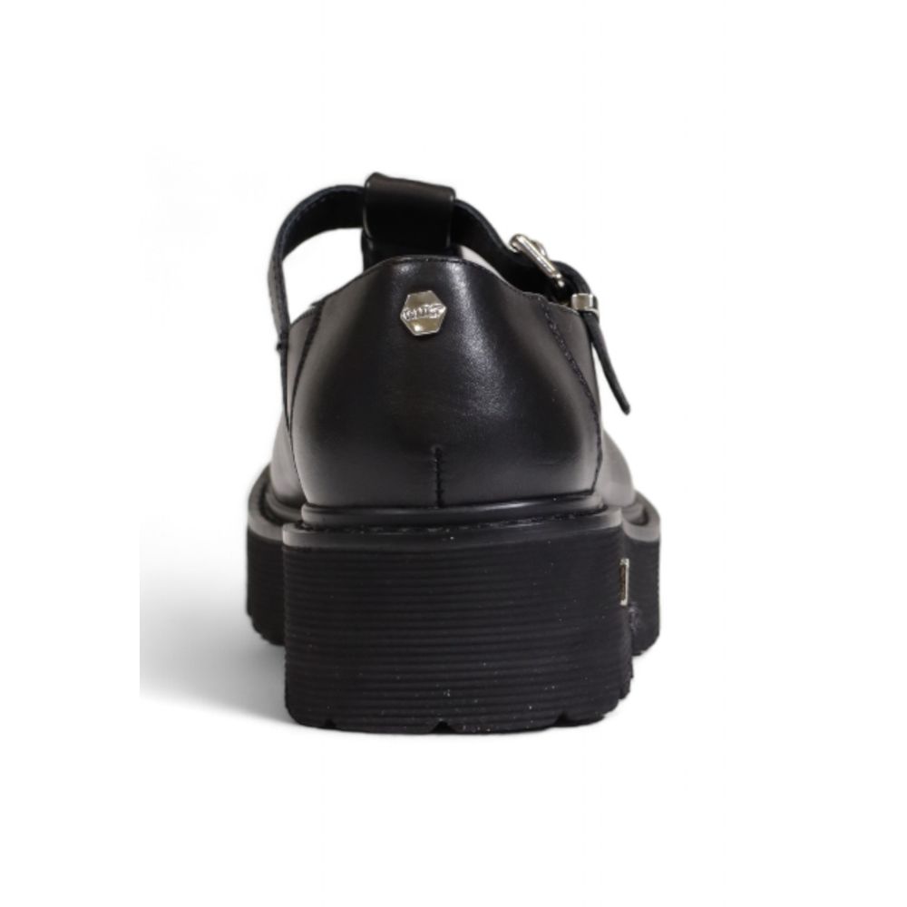 Cult Black Leather Platform