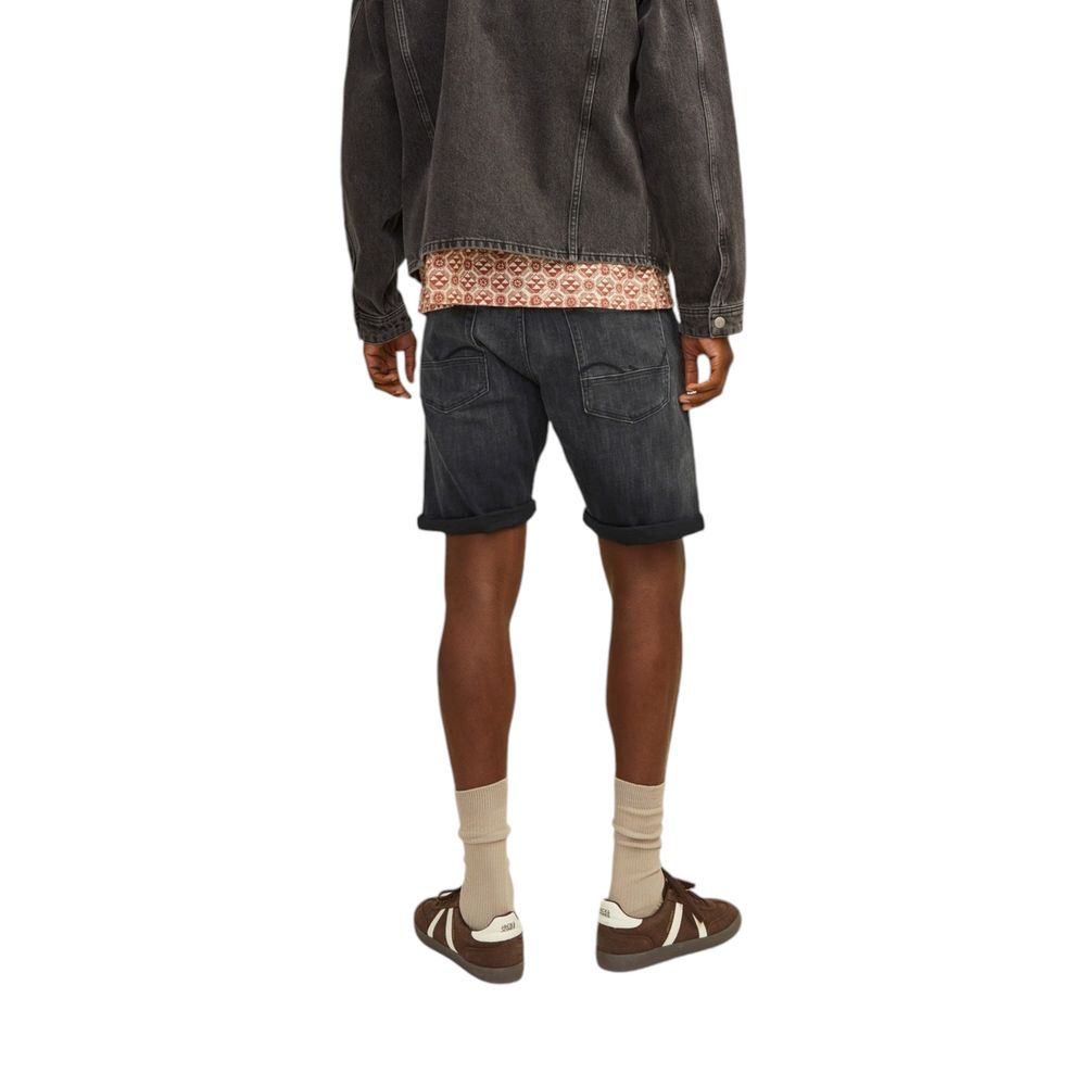 Jack Jones Black Cotton Bermuda