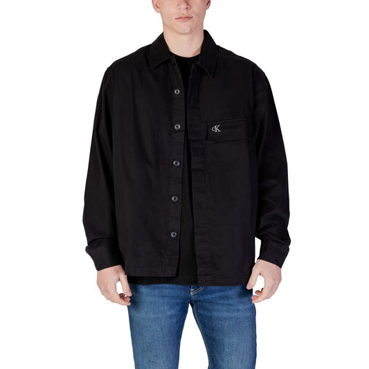 Calvin Klein Jeans Black Recycled Cotton Shirt