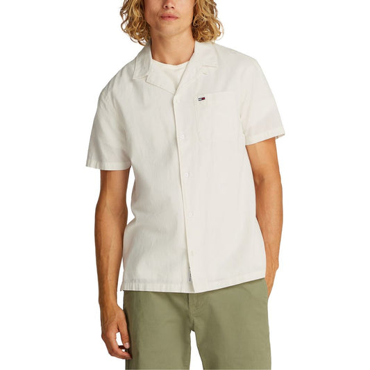 Tommy Hilfiger Jeans Cream Cotton Shirt