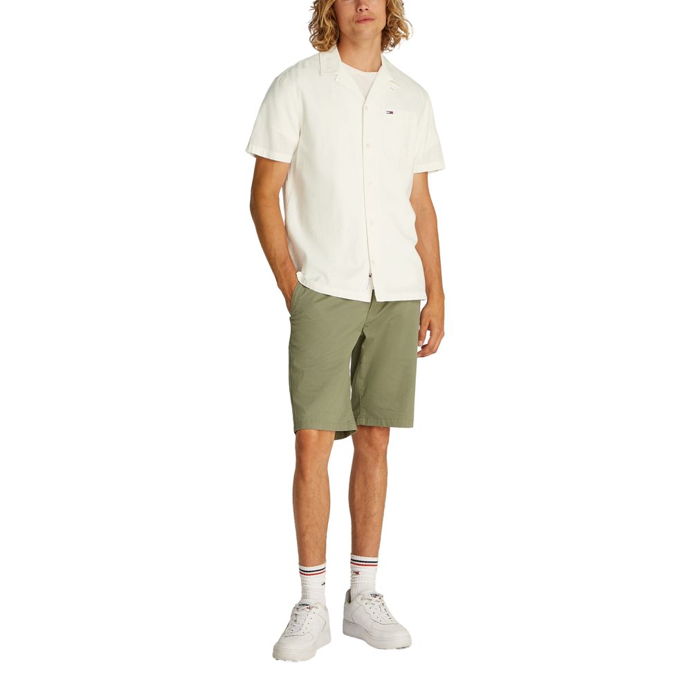 Tommy Hilfiger Jeans Cream Cotton Shirt