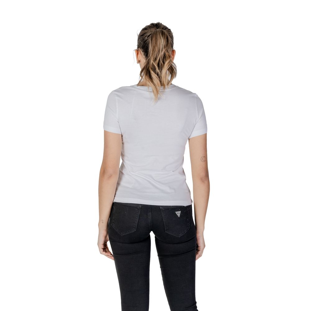 Guess White Cotton T-Shirt
