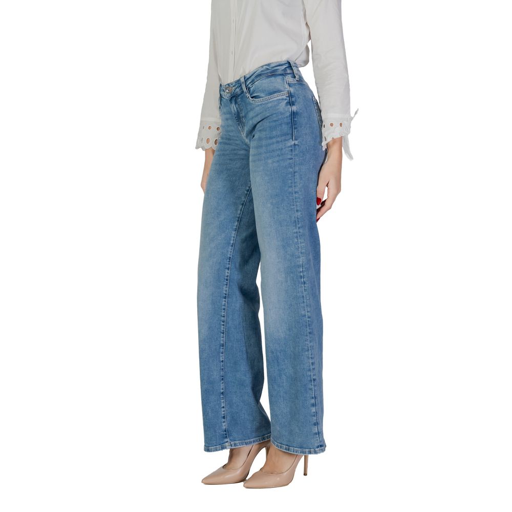 Guess Light Blue Cotton Bootcut Jean