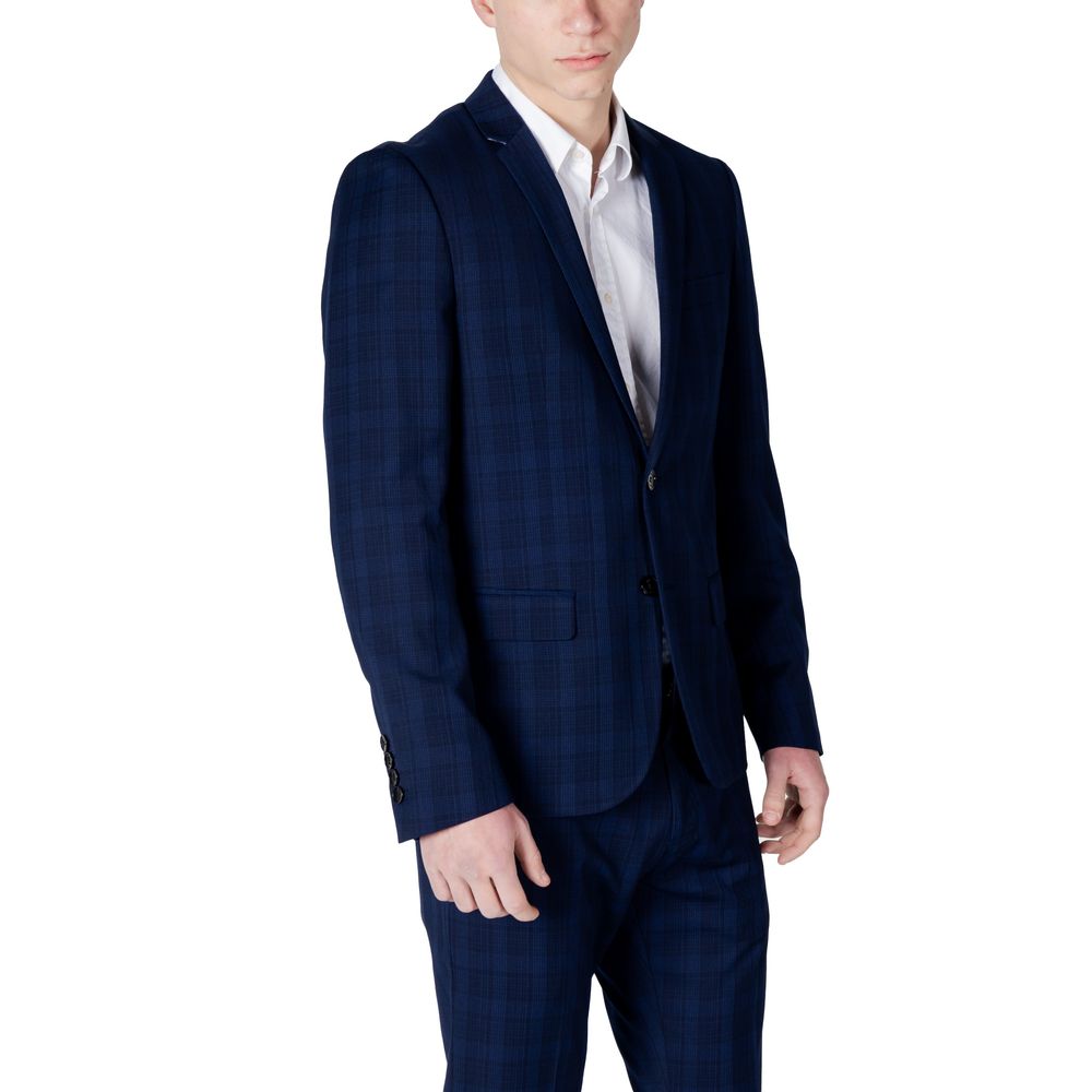 Antony Morato Blue Polyester Blazer