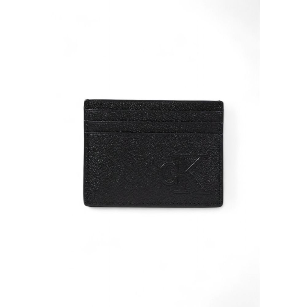 Calvin Klein Jeans Black Leather Cardholder