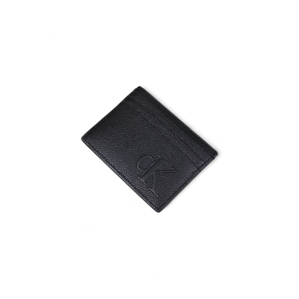 Calvin Klein Jeans Black Leather Cardholder