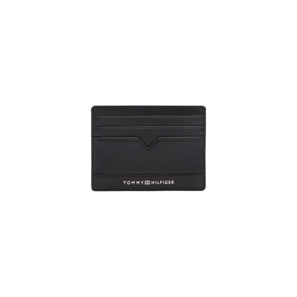 Tommy Hilfiger Black Leather Cardholder