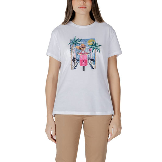 Liu Jo White Cotton T-Shirt