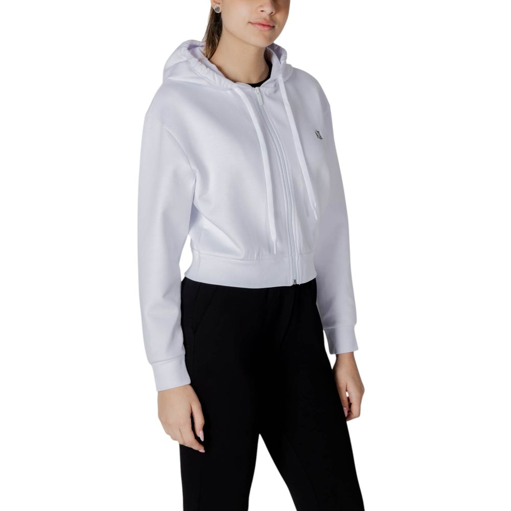 Armani Exchange White Cotton Hoody