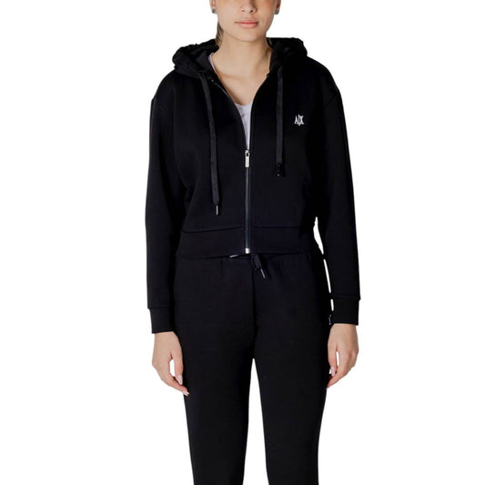 Armani Exchange Black Cotton Hoody