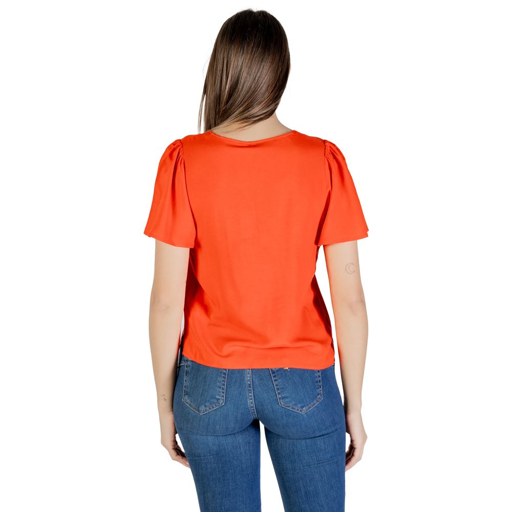 Vero Moda Red Viscose Blouse