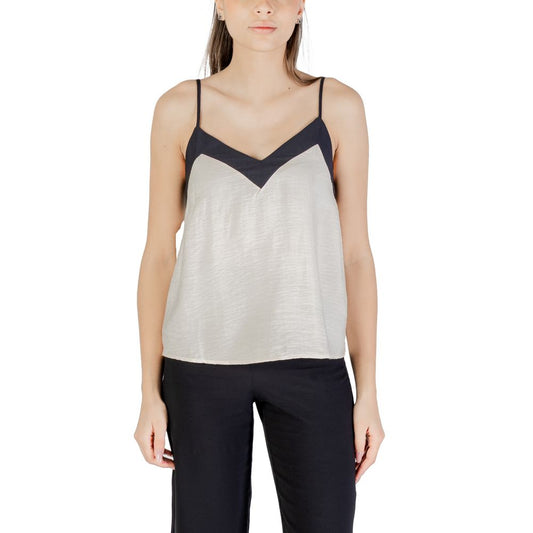 Vero Moda Cream Nylon Top