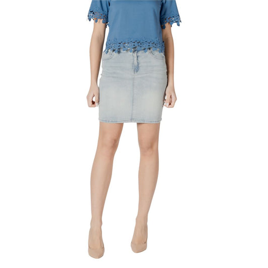 Morgan De Toi Blue Cotton Mini