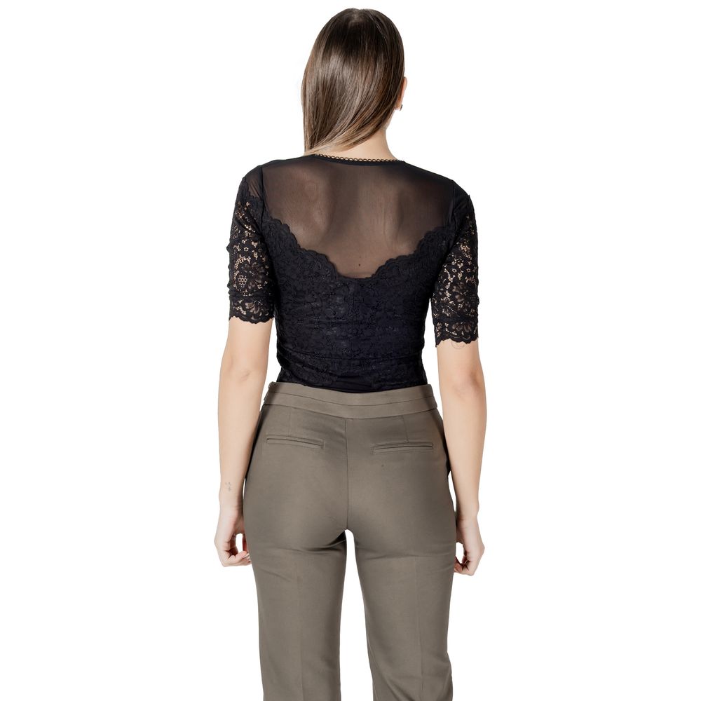 Morgan De Toi Black Viscose Bodysuit