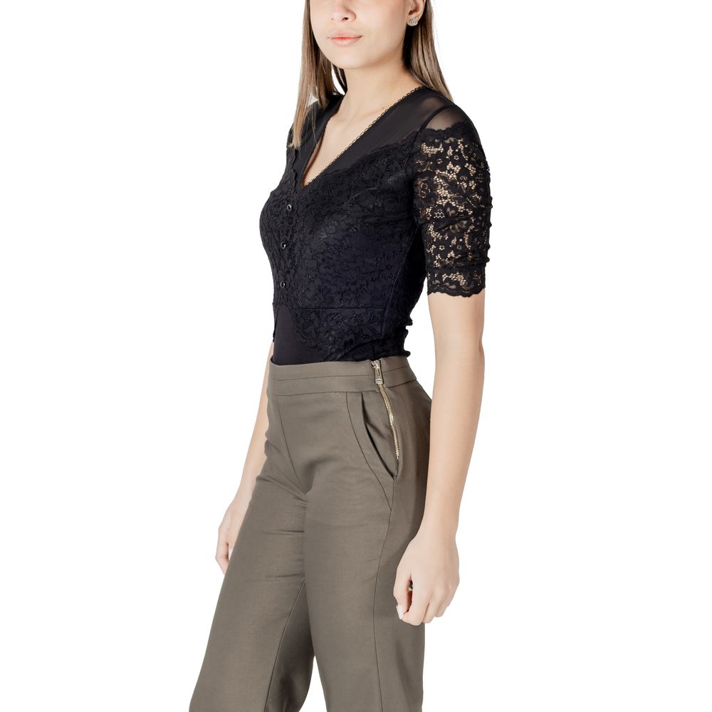 Morgan De Toi Black Viscose Bodysuit