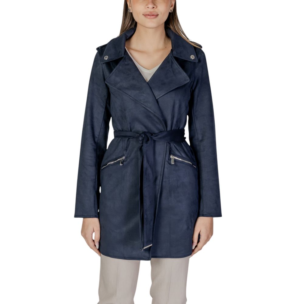 Morgan De Toi Blue Polyester Coat