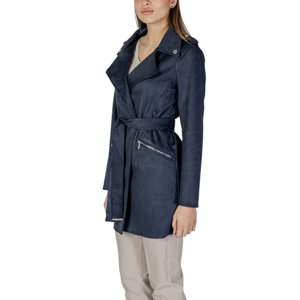 Morgan De Toi Blue Polyester Coat