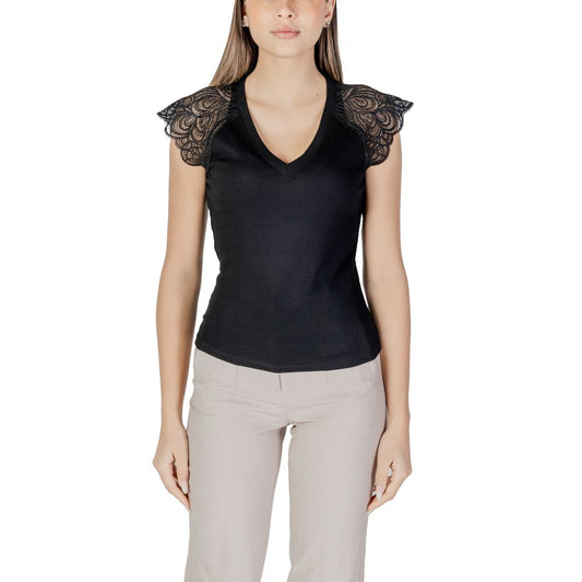 Morgan De Toi Black Recycled Polyester Tank Top
