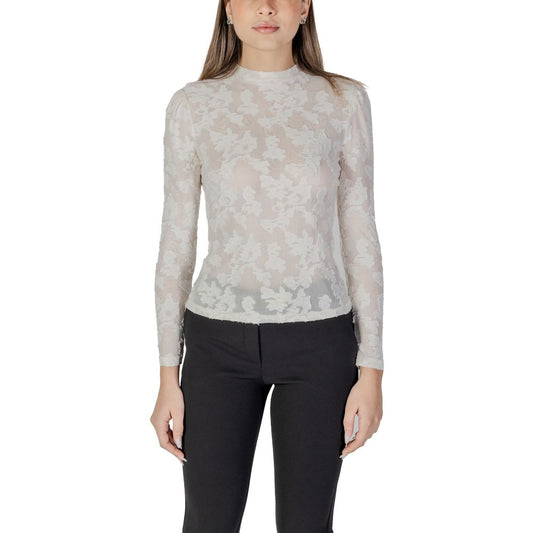 Morgan De Toi Cream Polyester Long Sleeve