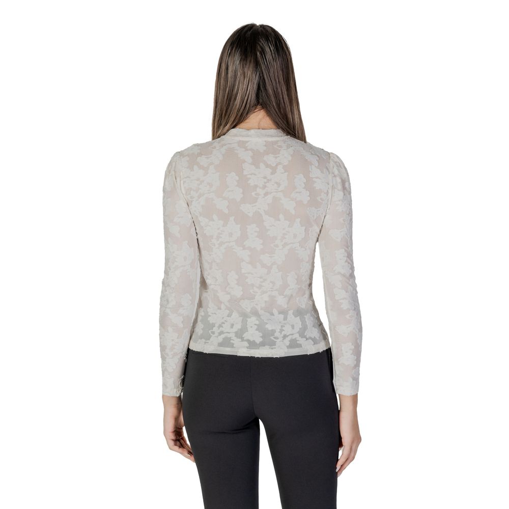 Morgan De Toi Cream Polyester Long Sleeve