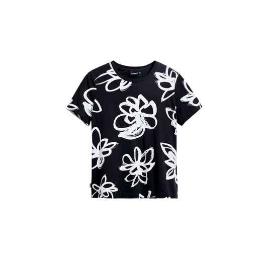 Desigual Black Cotton T-Shirt