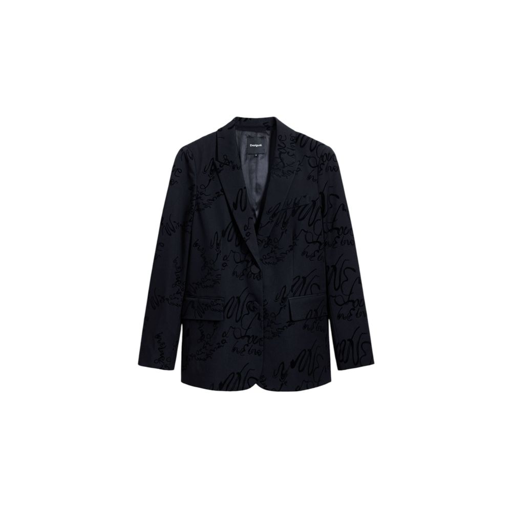 Desigual Black Polyester Blazer