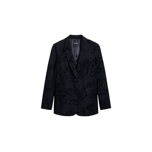 Desigual Black Polyester Blazer